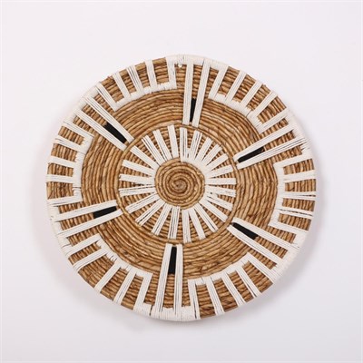 Mylamp Aspendos 50x12 cm Çap- Doğal Abaka Duvar Tabağı