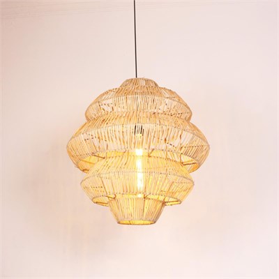 Mylamp Rattan Lucy Aydınlatma 60x60 Cm L Yapımı Doğal Avize