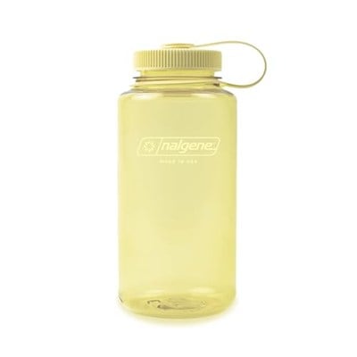 Nalgene Sustain Tritan BPA içermeyen su şişesi,%50 plastik atıktan, 900 ml, geniş ağızlı, tereyağı
