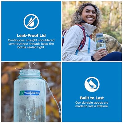 Nalgene WH Sustain su şişesi Seafoam 1 l, plastik - Seçenekler: 0.9 Liters, 1 L, 1 Liters