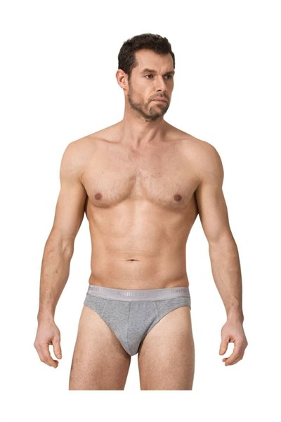 Namaldı 5 Adet Gri Renk Spor Slip Külot Gri L