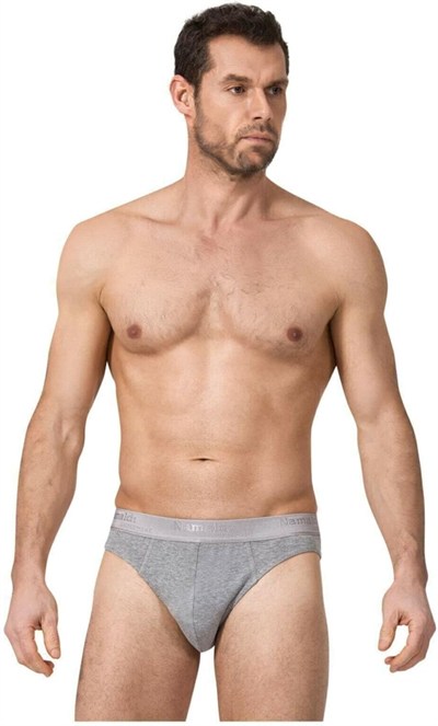 Namaldı 5 Adet Gri Renk Spor Slip Külot Gri L