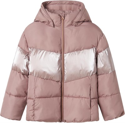 Name it Nkfmille Kız Çocuk Şişme Mont, Pudra, 11 Yaş