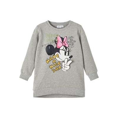 Name It NMFSIMINA MINNIE SWE TUNIC BRU WDI Elbise Kız çocuk
