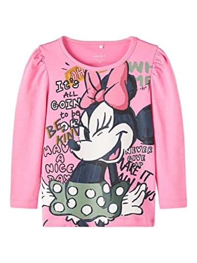 Name It NMFSISA MINNIE LS TOP WDI Tişört Kız çocuk