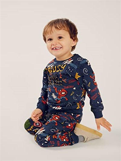 Name It NMMAAGE AVENGERS SWE PANTS BRU MAR Pantolon Erkek çocuk