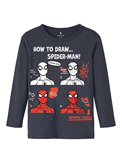 Name It NMMSEPP SPIDERMAN LS TOP MAR Tişört Erkek çocuk