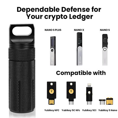 Nano X S S Plus Kasa,Su Geçirmez ve Darbeye Dayanıklı Aksesuar Kılıfı, Uyumlu Cryptocurrency USB Başparmak Sürücü Cihazı kılıfı, Kripto Cüzdanını Korumak için Taşıma Depolama Düzenleyici