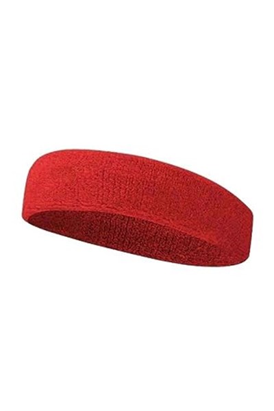 NASYA Kırmızı sporcu saç bandı ter bandı bandana headband Kırmızı