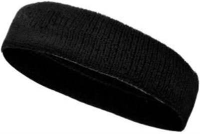 NASYA sporcu havlu kafa bandı, alın ter bandı headband Siyah Siyah