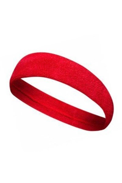 NASYA sporcu havlu kafa bandı, alın ter bandı headband Kırmızı Kırmızı