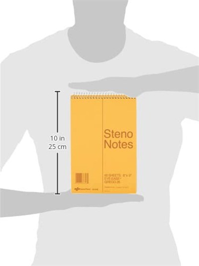 National Brand Steno Not Defteri, Yeşil, 15x23 cm, 60 Sayfa, 12li Paket