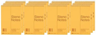 National Brand Steno Not Defteri, Yeşil, 15x23 cm, 60 Sayfa, 12li Paket