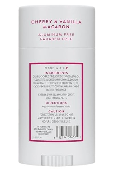 Native Cherry & Vanilla Macaron Alüminyumsuz Stick Deodorant 75Gr