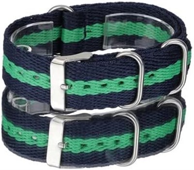 Nato Saat Kordonu - Cobra Kayışı - N32NYLK - 20mm 22mm 24mm Uyumlu Tekstil Örme - Kadın Erkek Çok Renkli