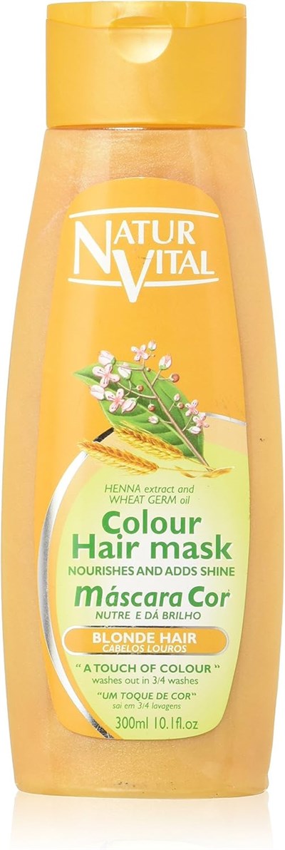 Natur Vital Colour Hair Mask Blonde Hair 300ml Sarı Saçlar İçin Renk Koruyucu Bakım Maskesi