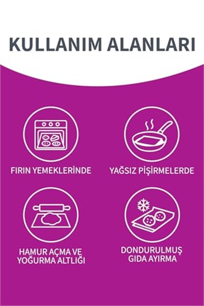 Natura 3 Adet Ağartılmamış Organik Hazır Kesilmiş Pişirme Kağıdı 10lu