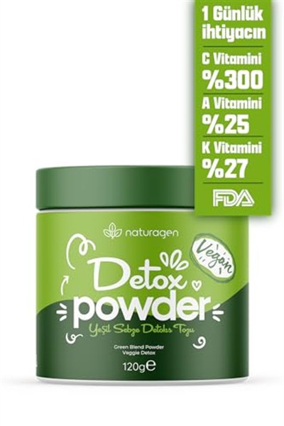 Naturagen Vity Detox Powder Yeşil Sebze Detox Tozu 120g