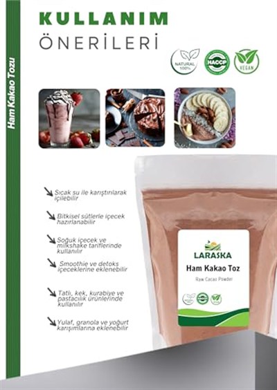 Natural Ham Kakao Toz 100g - Raw Cacao Powder