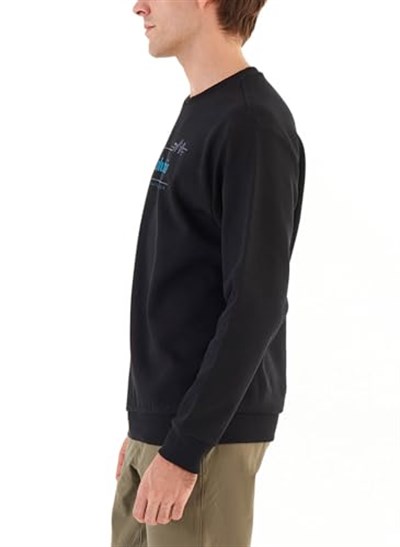 Nature And Back Crew Erkek Siyah Outdoor Sweatshirt CS0329-010