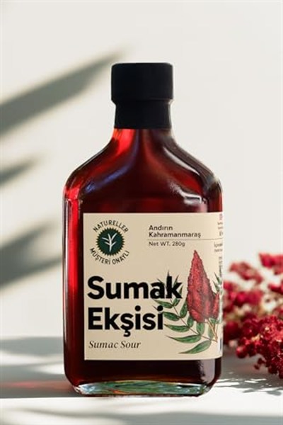 Natureller Sumak Ekşisi Kahramanmaraş Andırın Tatlı Ekşi Sirke 280 gr