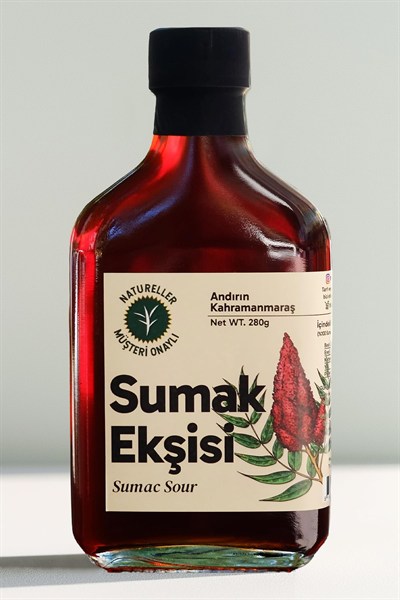 Natureller Sumak Ekşisi Kahramanmaraş Andırın Tatlı Ekşi Sirke 280 gr