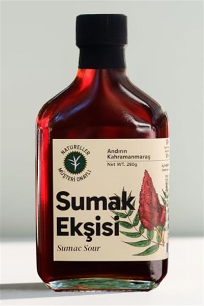 Natureller Sumak Ekşisi Kahramanmaraş Andırın Tatlı Ekşi Sirke 280 gr