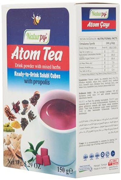Naturpy Atom Çayı Propolisli İçime Hazır Küp Şeklinde 150 Gr