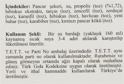 Naturpy Atom Çayı Propolisli İçime Hazır Küp Şeklinde 150 Gr