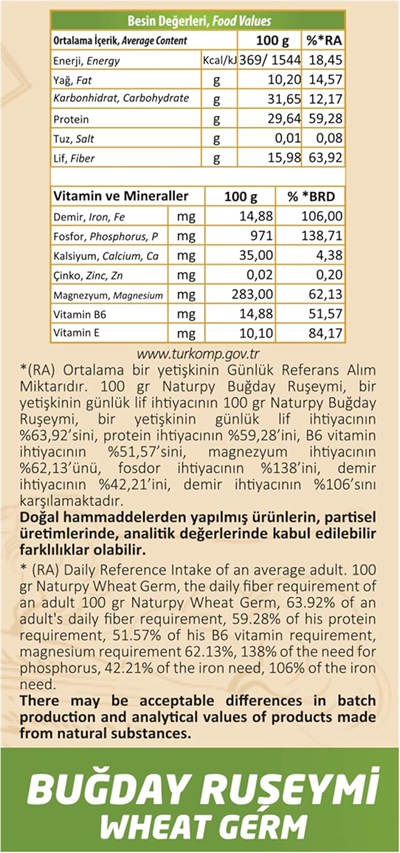 Naturpy Doğal Buğday Ruşeymi 300 Gr