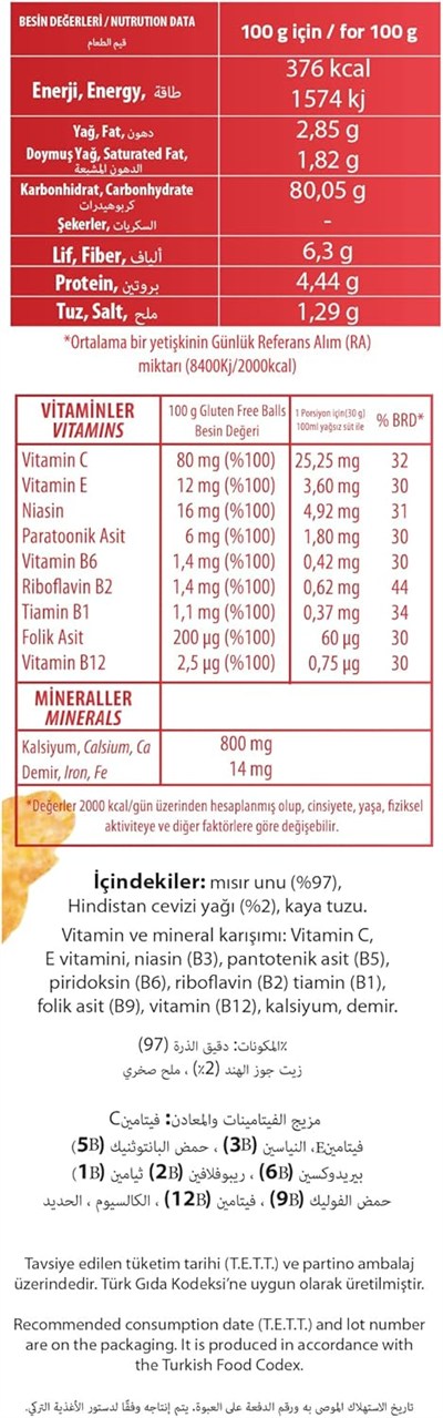 Naturpy Glutensiz Mısır Gevreği Corn Flakes