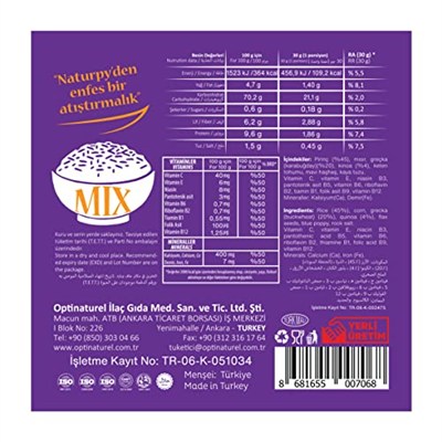 Naturpy Kinoalı & Karabuğdaylı Pirinç Patlağı 100 Gr
