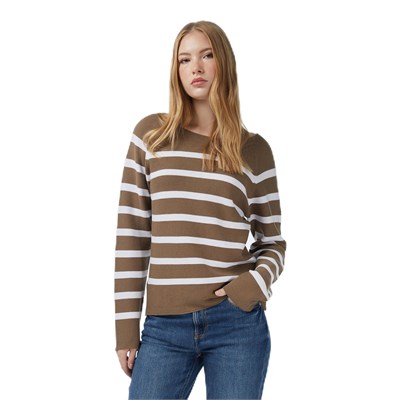 Nautica Kadın Kahverengi Regular Fit Kazak - Bedenler: XS, S
