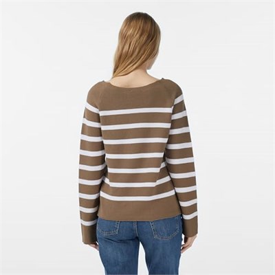 Nautica Kadın Kahverengi Regular Fit Kazak - Bedenler: XS, S