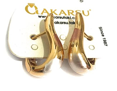 NAZEM Gold Oval Küpe
