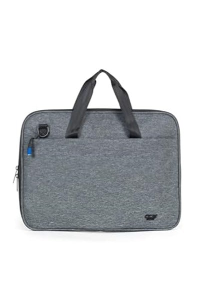 Necati Çanta Macbook Organizer Laptop Evrak Çantası 15.6 & 16 Inç Gri