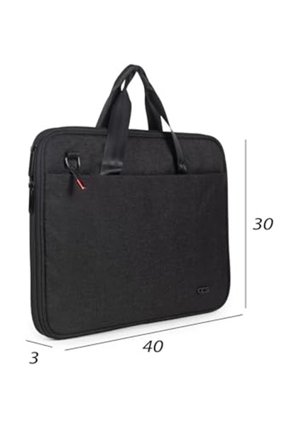 Necati Çanta Macbook Organizer Laptop Evrak Çantası 15.6 & 16 Inç Siyah
