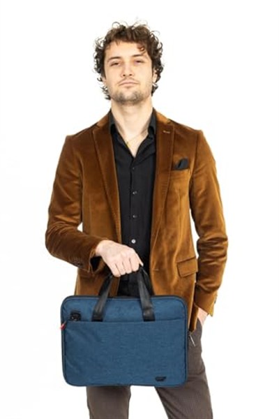 Necati Çanta Macbook Organizer Laptop Evrak Çantası 13 & 14 Inç Lacivert