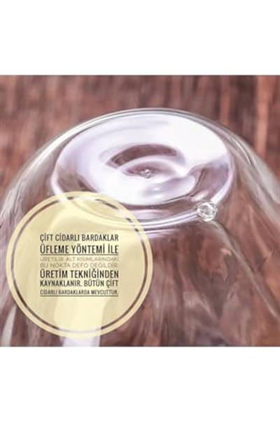 Needd Çift Katmanlı Espresso Cam Bardak Seti 2li 80 ml | Borosilikat Cam, Isı Yalıtımlı Double Wall Tasarım | Espresso, Ristretto ve Macchiato için Şeffaf Kahve Bardağı