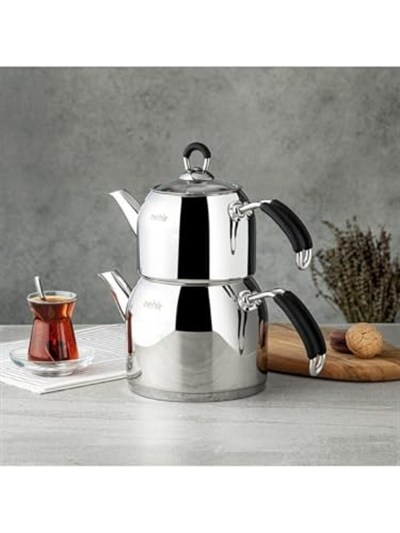 Nehir 29006 Maxi Modern Çelik Çaydanlık Takımı