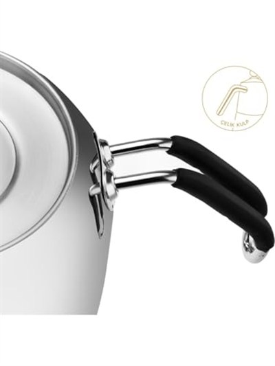 Nehir 29006 Maxi Modern Çelik Çaydanlık Takımı