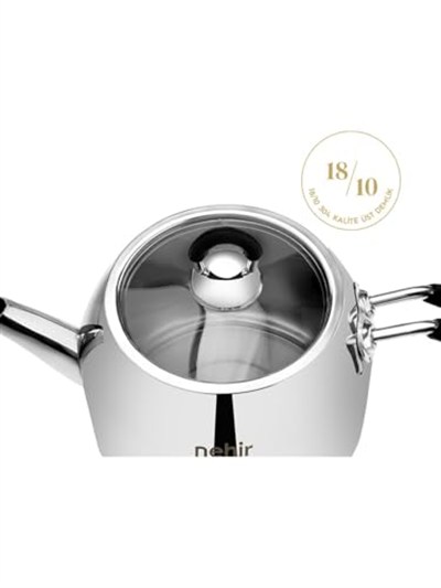 Nehir 29006 Maxi Modern Çelik Çaydanlık Takımı