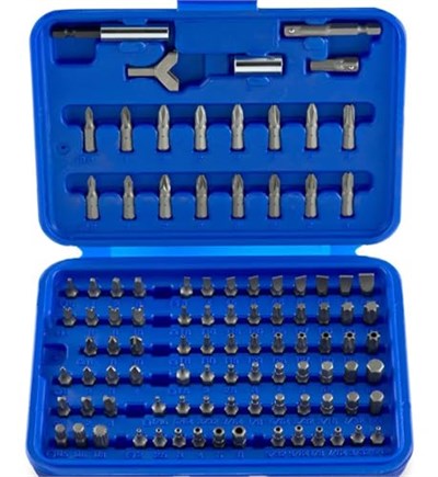 Neiko® 10048 güvenlik bit-Set, krom-vanadyum-çelik | 100 parça