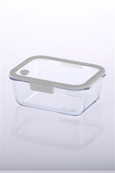 Neoflam Fika Glace Vakumlu Cam Saklama Kabı 1200 ML Gri