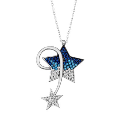 NEREZE 925 Ayar Kuyruklu Yıldız Kadın Gümüş Kolye