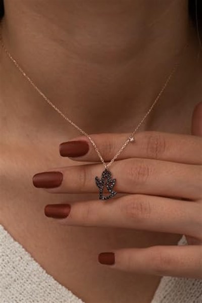 NEREZE 925 Ayar Minik Melek Kolye Kadın Gümüş Kolye