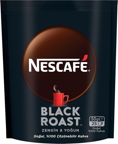 Nescafé Black Roast Çözünebilir Kahve 50 g Ekonomik Paket