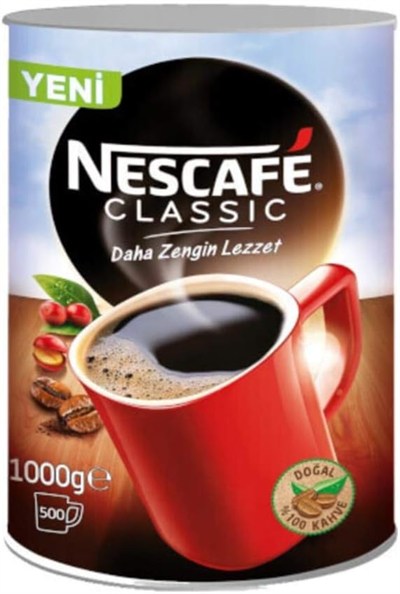 NESCAFÉ CLASSİC 1000 GR. TENEKE KUTU