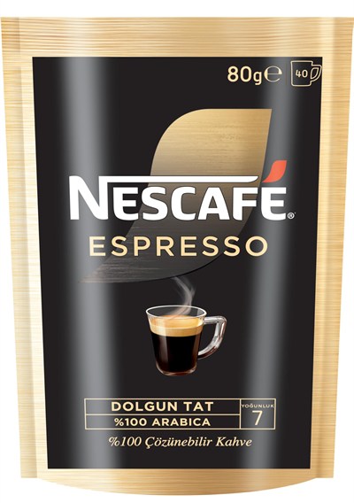 Nescafé Espresso Kahve Ekonomik Paket, 80 g