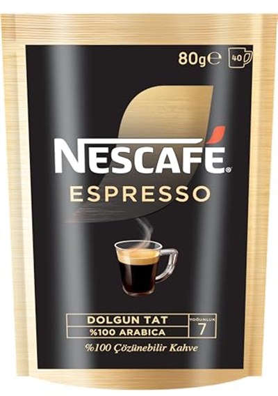 Nescafé Espresso Kahve Ekonomik Paket, 80 g